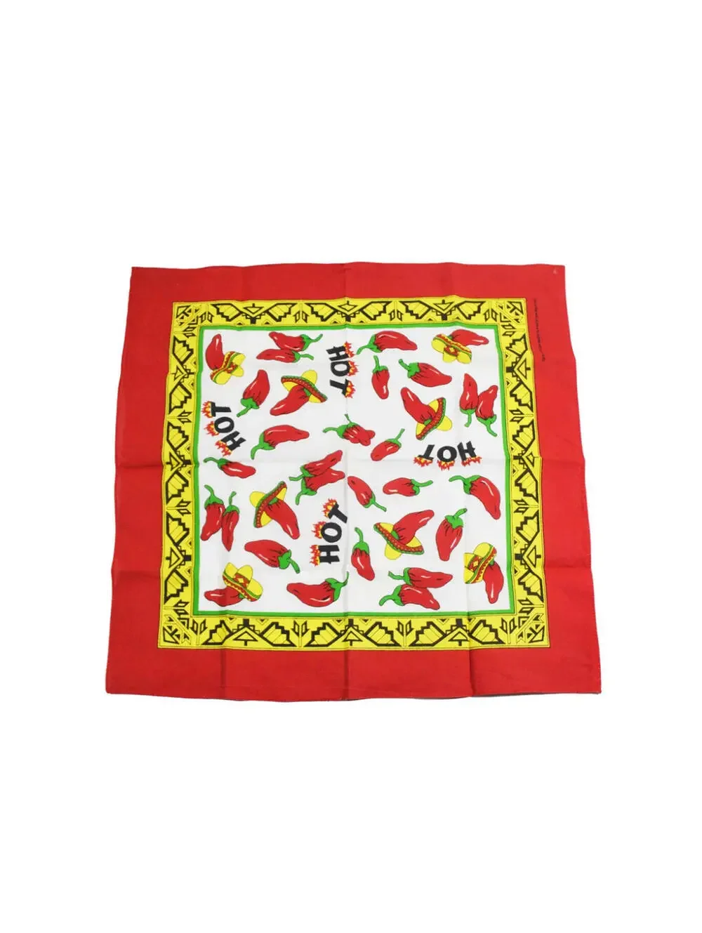 Vintage Peppers Hot Red White 90s Bandana